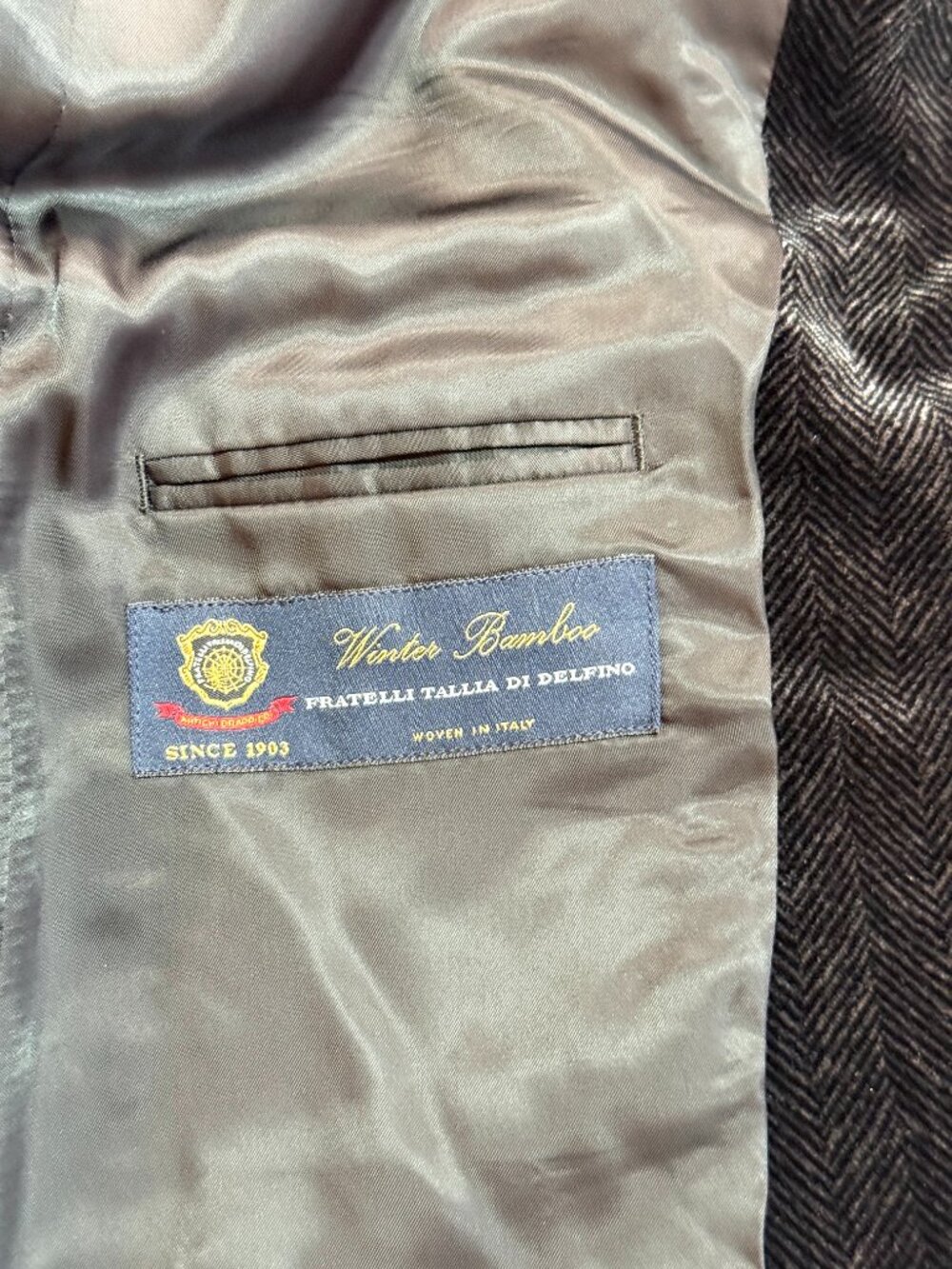 John W. Nordstrom Black Velvet Herringbone Sport Coat Blazer 40L - Picture 8 of 12